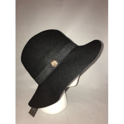 Vince Camuto 's Bucket Hat Wool Black Logo Detail Adjustable New  eb-08119619